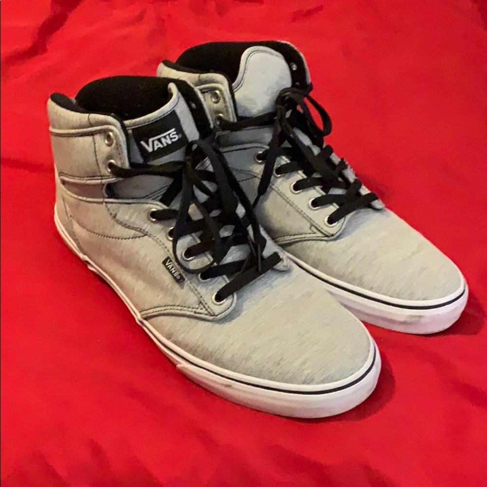 Light Gray High Top Vans